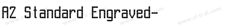 A2 Standard Engraved字体转换